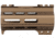 ABC RIFLE COMPANY Super Slim Free Float AR-15 M-LOK Handguard w/Handstop, 4in, Bronze, HG15-CM-ML4HSTP-BB