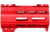 ABC RIFLE COMPANY Super Slim Free Float AR-15 M-LOK Handguard w/Handstop, 4in, Red, HG15-CM-ML4HSTP-RD
