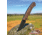 ABKT Tac Night Stalker Linerlock, 4.5in Closed, 3.5in Black Stonewash D2 Tool Steel Blade, Tan G10 Handle, Pocket Clip, AB007T