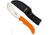 AccuSharp Butcher Knife, 4in, 420 Stainless Steel Blade, Orange Thermoplastic Rubber Handle, 732c