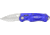 Accusharp Folding Sport Knife., Blue AS701C