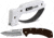 AccuSharp Lockback/Sharpener Combo, 4.5in Closed, 3.25in Satin SS Blade, Black G10 Handle, Thumb Stud, Pocket Clip, Includes White And Black Pull Through Knife And Tool Sharpener, 717C