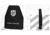 Ace Link Armor Level 3 Armor Plate Swimmers Cut, Black, 10x12in, B-AP-3-SHTR-1012-PE