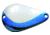 Acme K.O. Wobbler Spoon 2in, 3/4oz, Nickel &amp; Neon Blue, S680/NNB