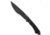 Acta Non Verba Knives Acta Non Verba Knives P500 Fixed Blade Knife Black G-10 7.5" Black Cerakote, Black, Sleipner, adult, BHQ-122960