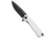 Acta Non Verba Knives Acta Non Verba Knives Z100 Liner Lock Knife White G-10 3.5" Black DLC, White, Bohler N690, adult, BHQ-119601
