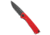 Acta Non Verba Knives Acta Non Verba Knives Z200 Liner Lock Knife Red G-10 3.5" Black DLC, Red, Sleipner, adult, BHQ-119684