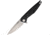 Acta Non Verba Knives Z300 Linerlock Folding Knife, 3.5 stonewash finish Sleipner tool steel blade, Black G10 handle, ANVZ300-010