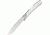 Actilam T3 Corian Folder Knife W/ Clip, White ACTT3CC
