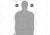 Action Target F-TQ15ANT-A Vital Anatomy/TQ-15 Scoring Target 100 Per Case, Gray, 23in x 35in, F-TQ15ANT-AV2-100