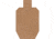 Action Target IPSC/USPSA Cardboard Torso Target, 100 Pack, IPSC-CB-100