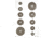 Action Target Military Varied Circle Command, White and Black, 23x35, 100 Per Box
