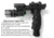 ADE Advanced Optics Dual Strobe Flashlight w/ Blue Laser Combo Sight, Black, HG23