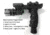 ADE Advanced Optics HG03 Rifle Vertical Foregrip Grip Flashlight/Green Laser Combo Sight, Black, HG03