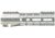 Aero Precision AR15 ATLAS S-ONE M-LOK Handguard - Uncoated, 7.3in, Raw - Aluminum, APRA500101MA