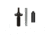 Aero Precision AR15 Front Sight Post Kit, Black, APRH100526C