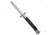A.G.A. Campolin 13 Swinguard Automatic Folding Knife, 6.00in, Stainless Steel, Dagger Blade, Stag Horn, Brown Handle, Standard, Brown/Gray, 13.00 inch, BHQ-50777