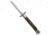 A.G.A. Campolin 13 Swinguard Automatic Folding Knife, 6.00in, Stainless Steel, Kriss Blade, Stag Horn, Brown Handle, Stag Horn, Brown/Gray, 13.00 inch, BHQ-50768