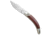 A.G.A. Campolin Diana Automatic Folding Knife, 3.75in, Stainless Steel, Clip Point Blade, Cocobolo, Wood Handle, Wood/Steel, 8.50 inch, BHQ-72129