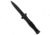 A.G.A. Campolin Zero Bayonet SWAT Automatic Folding Knife, 3.75in, Bohler N690, Bayonet Blade, G-10, Black Handle, Black/Black, 8.625 inch, BHQ-85600