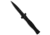 A.G.A. Campolin Zero Dagger SWAT Automatic Folding Knife, 3.75in, Bohler N690, Dagger Blade, G-10, Black Handle, Black/Black, 8.625 inch, BHQ-85116