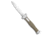 A.G.A. Campolin Zero Automatic Folding Knife, 4.00in, Bohler N690, Reverse Tanto Blade, G-10, Green Handle, Green/Gray, 8.75 inch, BHQ-116873