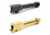 Agency Arms Glock 43 Mid Line Match Grade Drop-In Threaded/Fluted Barrel, Black, DLC, Gold, Stainless Steel