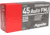 Aguila Ammunition .45 Auto 230 Grain Full Metal Jacket, Brass Case, Pistol Ammo, 50-Rounds, 1E452110