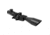 AIM Sports Inc 3-9X40 Blue/Green Illuminated Rifle Scope w/ Cut Sunshade, Black, Large, Tactical Mount-DMR Reticle JTDMR