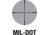 AIM Sports Inc 4x32 Tri-Illuminated Rifle Scope w/ Fiber Optic Sight, JTSFO432G-N