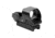 AIM Sports Inc Dual Illuminated Red Dot Sight w/ 4 Reticles, Black, Reflex Sight, Push Button On-Off Switch, Small RT4-05