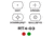 AimSports Dual Ill. Red Dot Sight 4 Different Reticles, Black, Red-Green RT4-03, EDEMO2