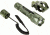 AimSports Flashlight 180 Lumens w/ Offset Mount/Green, Metallic Green FHD180G