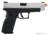 Air Venturi Springfield Armory Licensed XDM Gas Blowback Airsoft Training Pistol, 4.5 Duty, 2-Tone, Black/Silver, SA-XDM45GBB6-SB