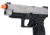 Air Venturi Springfield Armory Licensed XDM Gas Blowback Airsoft Training Pistol, 4.5 Duty, 2-Tone, Black/Silver, SA-XDM45GBB6-SB