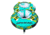 Airhead Blast Towable, 2 Rider, Teal / Yellow, AHBL-22