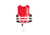 Airhead Kids Swoosh Kwik-Dry Neolite Flex Vest, Red, 10076-02-B-RD