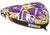 Airhead Turbo Towable, Yellow/Purple, 3 Person, AHTB-13