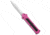 Akc AKC F-16 D/A Dagger OTF Automatic Knife Pink 3.3" Satin, Pink, 440, adult, BHQ-137359
