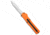 Akc AKC F-20 D/A Dagger OTF Automatic Knife Orange Aluminum 3.6" Satin, Orange, 440, adult, BHQ-177350