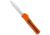 Akc AKC F-20 D/A Drop Point OTF Automatic Knife Orange Aluminum 3.6" Satin, Orange, 440, adult, BHQ-140491