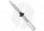 AKC Leverletto 9 Italian Automatic Folding Knife, 4.00in, Stainless Steel, Bayonet Blade, Aluminum, Silver Handle, Flat, Silver/Gray, 9.00 inch, BHQ-50857