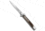 AKC Leverletto 9 Italian Automatic Folding Knife, 4.00in, Stainless Steel, Spear Point Blade, Stag, Brown Handle, Satin Flat, Brown/Steel, 9.00 inch, BHQ-50866
