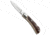 AKC Speed Hunter Italian Automatic Folding Knife, 3.00in, Stainless Steel, Drop Point Blade, Stag, Brown Handle, Brown/Steel, 7.00 inch, BHQ-50862