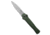 AKC X-Treme Ace1 Side Opener Automatic Folding Knife, 3.71in, AUS-8, Dagger Blade, Aluminum, Green Handle, Green/Gray, 8.63 inch, BHQ-189090