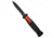 Akc AKC X-treme EVO R OTF Automatic Knife Black Aluminum/Orange Slide 3.5" Black, Black/Orange, AUS-8, adult, BHQ-197813