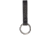 Aker Leather Baton Ring, No Snap, Chrome Ring, Small, Basketweave, Black, A550-BW-NS-CH