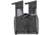 Aker Leather Model 616 Dual Magazine Carrier, Plain, Black, A616-BP-3