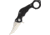 Aku Strike Weo Linerlock Folding Knife, 5.13in Closed, 2.5in Satin 8Cr13Mov SS Clip Point Blade, Black G10 Handle, Thumb Stud, Finger Ring, WEOBLKS
