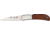 Al Mar Knives Falcon Brown Cocobolo Knife, Wood Handle, Thumb Stud AM1003C
